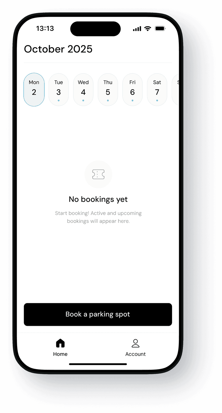 mobile app add new reservation screen