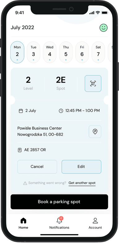 Parkiza web and mobile panel